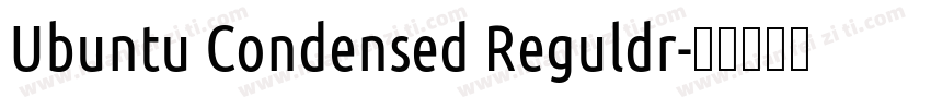 Ubuntu Condensed Reguldr字体转换